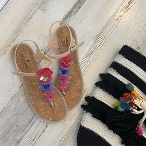 Kate Spade sandal with flower detailing size 11